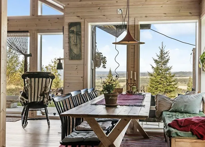 Family Cabin With Views Over Hadeland Tatil Evi *