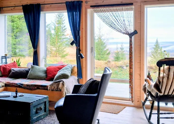 Family Cabin With Views Over Hadeland Tatil Evi *